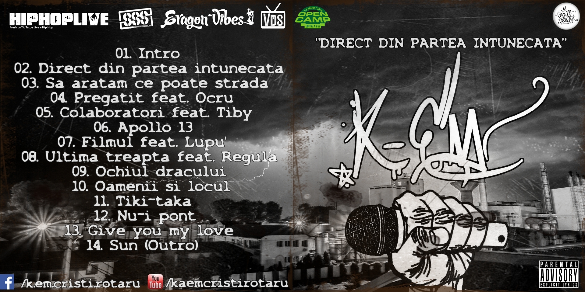 K Em Cristi X Rotaru „direct Din Partea Intunecata” Promo Album Coperta Tracklist Muzica